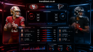 49ers vs Atlanta Falcons Match Player Stats